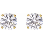 14K Yellow 2 1/2 CTW Lab-Grown Diamond Stud Earrings